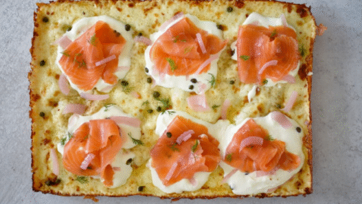 Lox & Cream Cheese Pizza – A Brunch-Inspired LA Favorite