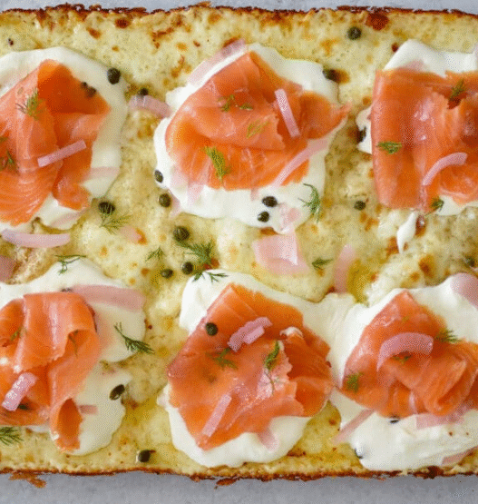 Lox & Cream Cheese Pizza – A Brunch-Inspired LA Favorite