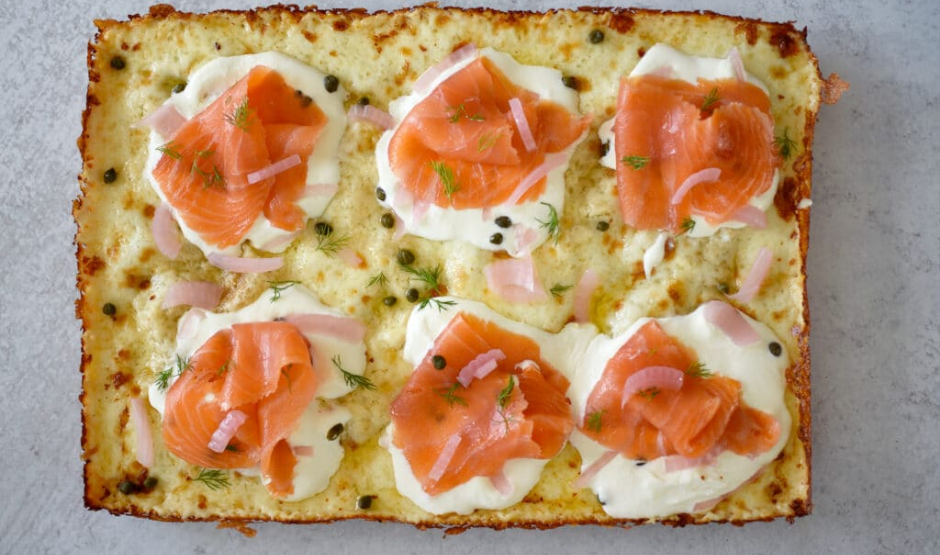 Lox & Cream Cheese Pizza – A Brunch-Inspired LA Favorite