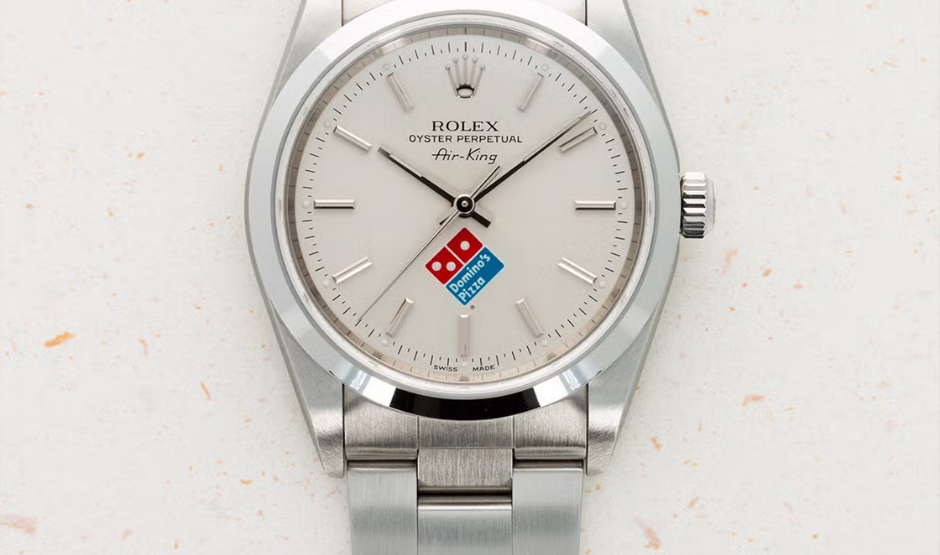 Domino’s Pizza Rolex worn on wrist as loyalty reward