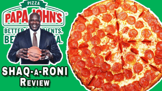 Shaq-a-Roni pizza full-time menu item with extra pepperoni and cheese