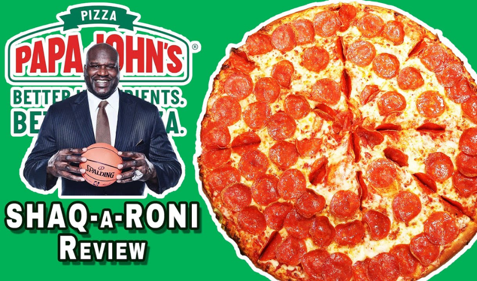 Shaq-a-Roni pizza full-time menu item with extra pepperoni and cheese