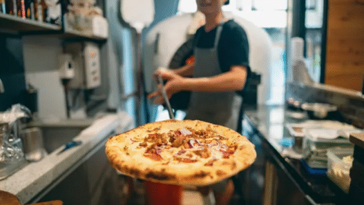 Chicken BBQ pizza