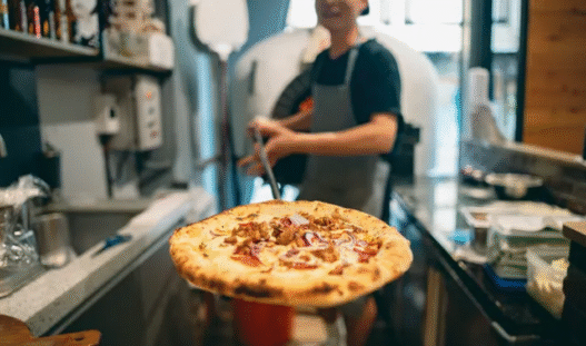 Chicken BBQ pizza