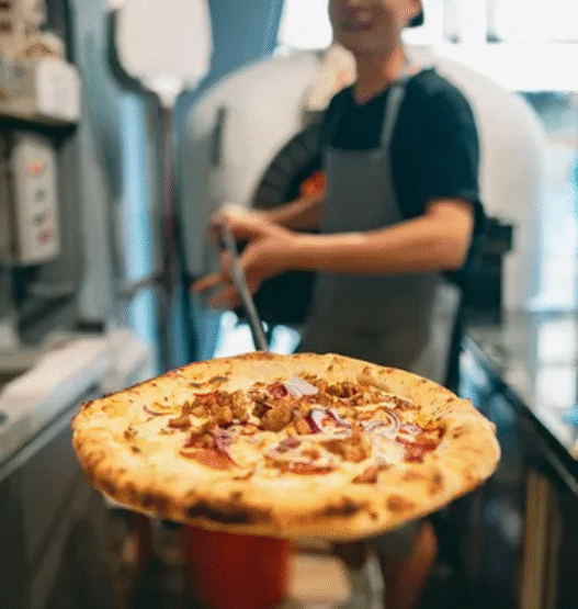 Chicken BBQ pizza