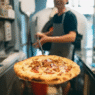 Chicken BBQ pizza