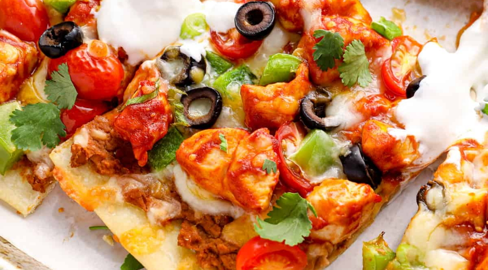 Chicken & Purple Potato Street Taco Pizza – Colorful Twist on Taco Night