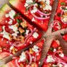 Grilled Watermelon Feta Fusion Pizza