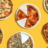 Aerial view of Sicilian-style pizza from Prime Pizza in Los Angeles.