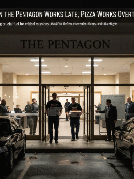 The Origins of the Pentagon Pizza Theory