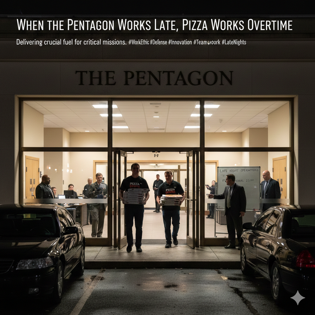 The Origins of the Pentagon Pizza Theory